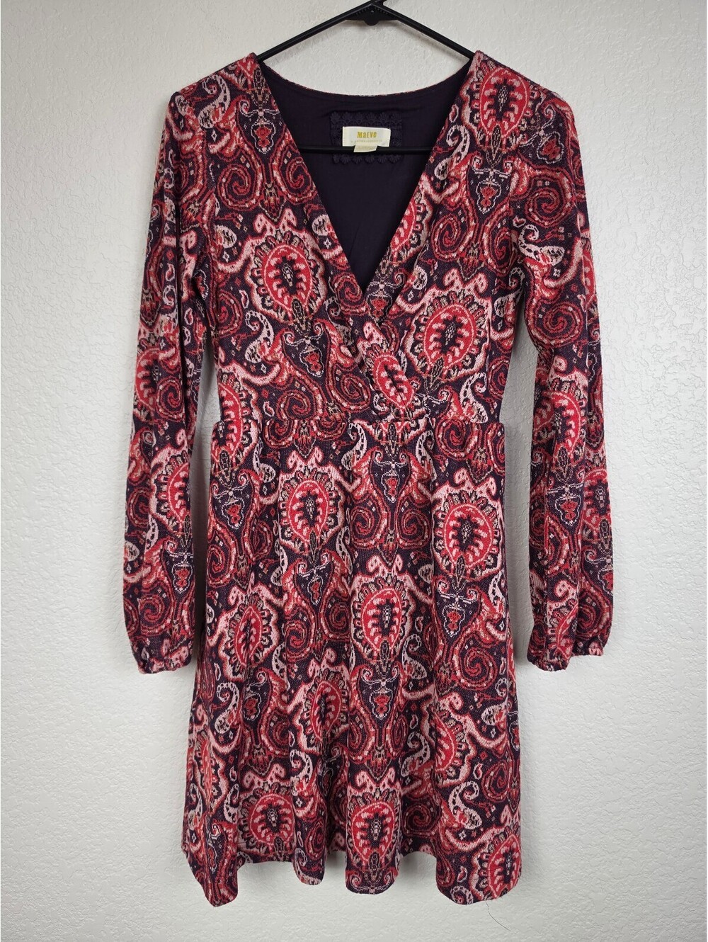 Maeve Anthropologie Paisley Long Sleeve Dress XS